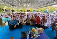 Masa Pengenalan Lingkungan Sekolah, BNNK OKI Sosialisasi P4GN di SMPN 1 Lempuing Jaya dan SMAN 3 Kayuagung