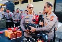 Cek Perlengkapan Pemadam Karhutla, Kapolda Sumsel: Kita Siapkan Personel dan Peralatannya