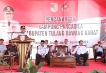7 Tiyuh di Tubaba Dicanangkan Sebagai Kampung Pancasila
