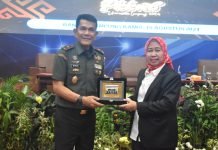 Danrem 043/Gatam Sampaikan Materi Kesadaran Bela Negara Pada Mahasiswa Baru Unila