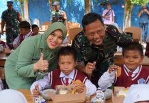 Tingkatkan Gizi Anak, Kodim 0402/OKI-OI Lanjutkan Program Unggulan Kodam II/Sriwijaya ‘Dapur Masuk Sekolah’