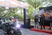 Danrem 043/Gatam Lepas Peserta Merdeka Ride Road HDCI To Sumatera Bike Week 2024