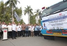 Pj. Gubernur Samsudin Dampingi Mendag Zulkifli Hasan Lepas Ekspor Olahan Kelapa PT Sari Segar Husada