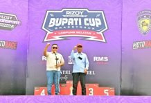 Ratusan Crosser Berlaga di Sirkuit Way Ragom Bupati Cup Grasstrack Motocross 2024