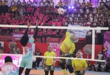 Danrem 043/Gatam Hadiri Pembukaan Turnamen Bola Voli Bhayangkari Cup 2024 Zona 3 Lampung