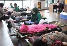 Sambut HUT ke-76, Polwan di Bandar Lampung Adakan Donor Darah