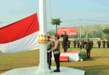 Upacara Peringatan HUT RI ke-79 Digelar Polres Tubaba dengan Khidmat