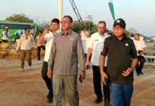 Mingrum Gumay Bersama Pj. Gubernur Lampung Tinjau Lokasi Peringatan HUT RI ke-79 di Kota Baru