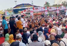 Deklarasi di Segitiga Emas, Ribuan Massa Siap Antarkan Pasangan JADI Daftar ke KPU OKI