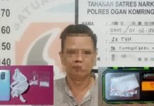 Satres Narkoba Polres OKI Berhasil Tangkap Pengedar Sabu di Desa Kampung Baru