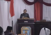 Pj. Bupati Kerinci Hadiri Rapat Paripurna Pandangan Umum Fraksi-Fraksi DPRD Atas RAPBD-P 2024