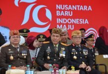 Bersama Forkopimda Provinsi Lampung, Danrem 043/Gatam Ikuti Upacara HUT RI ke-79 di Kota Baru