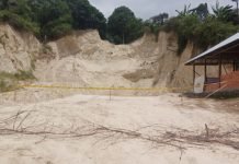 Akhirnya Tambang Galian C di Desa Koto Petai Dipasang Police Line