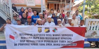 Kelompok Nelayan Bina Warga Sriwijaya Bersama FKPM dan Masyarakat Sungsang Siap Sukseskan Pilkada 2024