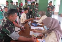 Meriahkan HUT TNI ke-79, Kodim OKI Gelar Bakti Kesehatan Donor Darah