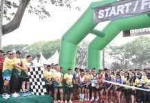 Danrem 043/Gatam Lepas 3.800 Pelari Gatam Run 5K dan 10K