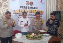 Kapolresta Bandar Lampung Resmikan Media Center Endra Dharmalaksana