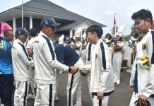 Danrem 043/Gatam Laporkan Perolehan Medali Pada PON Aceh-Sumut ke Pj. Gubernur Lampung