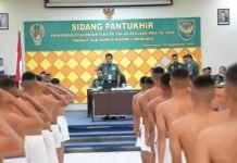Pangdam II/Sriwijaya Pimpin Sidang Pantukhir Caba PK TNI AD Tingkat Sub Panpus