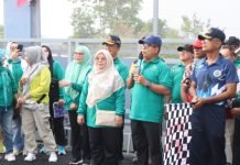 Lepas Peserta Jalan Sehat, Ini Pesan Pj. Gubernur Lampung Saat Peringati Hari Perhubungan Nasional