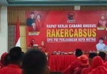 Gelar Rakercabsus, DPC PDIP Kota Metro Siap Menangkan Ardjuno di Pilgub Lampung
