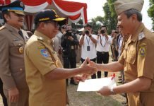Pj. Gubernur Lampung Pimpin Upacara Peringatan Hantaru ke-64
