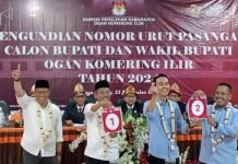 KPU OKI Undi Nomor Urut, Ini Harapan JADI dan MURI di Pilkada 2024