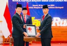 Dilantik Hinsa Siburian, Irjen A. Rachmad Wibowo Resmi Jabat Wakil Kepala BSSN RI