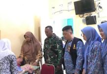 Koramil 404-03/Pendopo Bersama DP4KB PALI Gelar Pelayanan KB Gratis di Desa Semangus