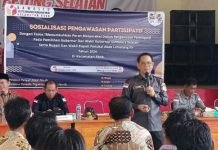 Bawaslu PALI Sosialisasikan Pengawasan Partisipatif di Desa Betung Selata