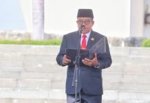 Pj. Gubernur Lampung Pimpin Upacara Hari Kesaktian Pancasila