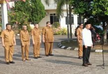 Farid Hadi Sasongko Jadi Pembina Apel Harian Dilingkungan Sekretariat DPRD OKI
