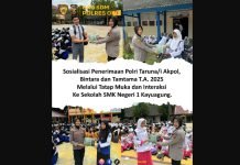 Polres OKI Sosialisasikan Penerimaan Polri di SMKN 1 Kayuagung