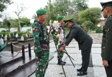 Rangkaian HUT TNI ke-79, Kodim 0402/OKI Laksanakan Ziarah Hingga Anjangsana ke Warakawuri