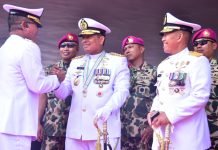 Dankormar Beserta Ribuan Prajurit Marinir Ikuti Acara Puncak HUT ke-79 TNI di Monas