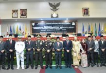 Danrem 043/Gatam Hadiri Pelantikan Pimpinan DPRD Provinsi Lampung