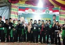 Pengurus Cabang Pencak Silat Pagar Nusa PALI Gelar Tasyakuran Penerimaan Santri Baru