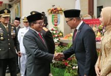 Ahmad Giri Akbar Resmi Jabat Ketua DPRD Provinsi Lampung, Ini Pesan Pj. Gubernur Samsudin