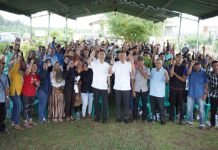 Konsolidasi dengan Kordes dan Saksi, Muchendi Sambangi Mesuji Raya