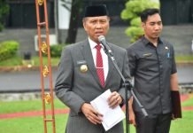 Peringati Hari Korpri dan HGN, Pj. Bupati OKI Sampaikan Pesan Presiden ke Anggota Korpri dan PGRI