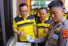 Personel Polda Lampung Jalani Tes Urine Secara Mendadak