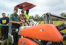 Pabung OI Apresiasi Panen Raya IP200 Sebagai Wujud Ketahanan Pangan