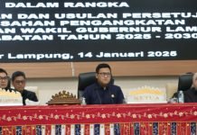 DPRD Lampung Setujui Pengangkatan Gubernur dan Wagub Terpilih Periode 2025-2030
