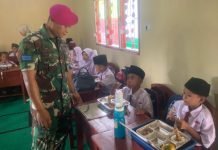 Yonif 7 Marinir Ikut Berpartisipasi dalam Program Makan Bergizi Gratis