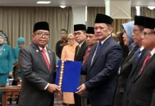 Pj. Gubernur Lampung Lantik 12 Pejabat Pimpinan Tinggi Pratama