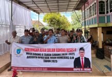 Febri-Reno Pastikan Aspirasi Warga Mangun Jaya Tersampaikan ke Pemkab OKI