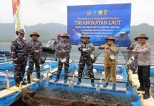 Wakapolda Lampung Dampingi KSAL Tinjau Program Ketahanan Pangan Nasional dan Makan Bergizi Gratis