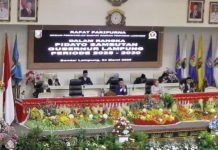 DPRD Lampung Gelar Rapat Paripurna, Gubernur Mirzani Sampaikan Pidato Perdana