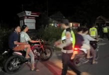 Polsek Penukal Utara Gelar Razia Terpadu, 12 Pengendara Diberi Teguran