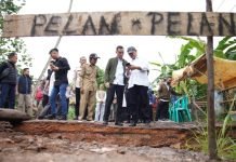 Sat-Set, Bupati OKI Cek Langsung Jembatan Rusak di Desa Kandis